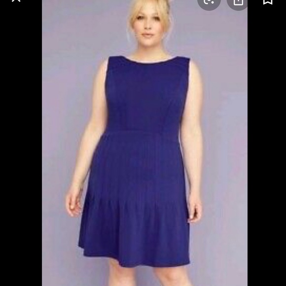 Lane Bryant Dresses & Skirts - Beautiful 14/16 NWOT Lane Bryant Purple fit-flare
